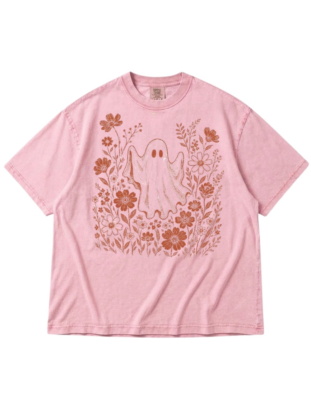 Comfort Colors Blossom Ghost Floral Short Sleeve Tee